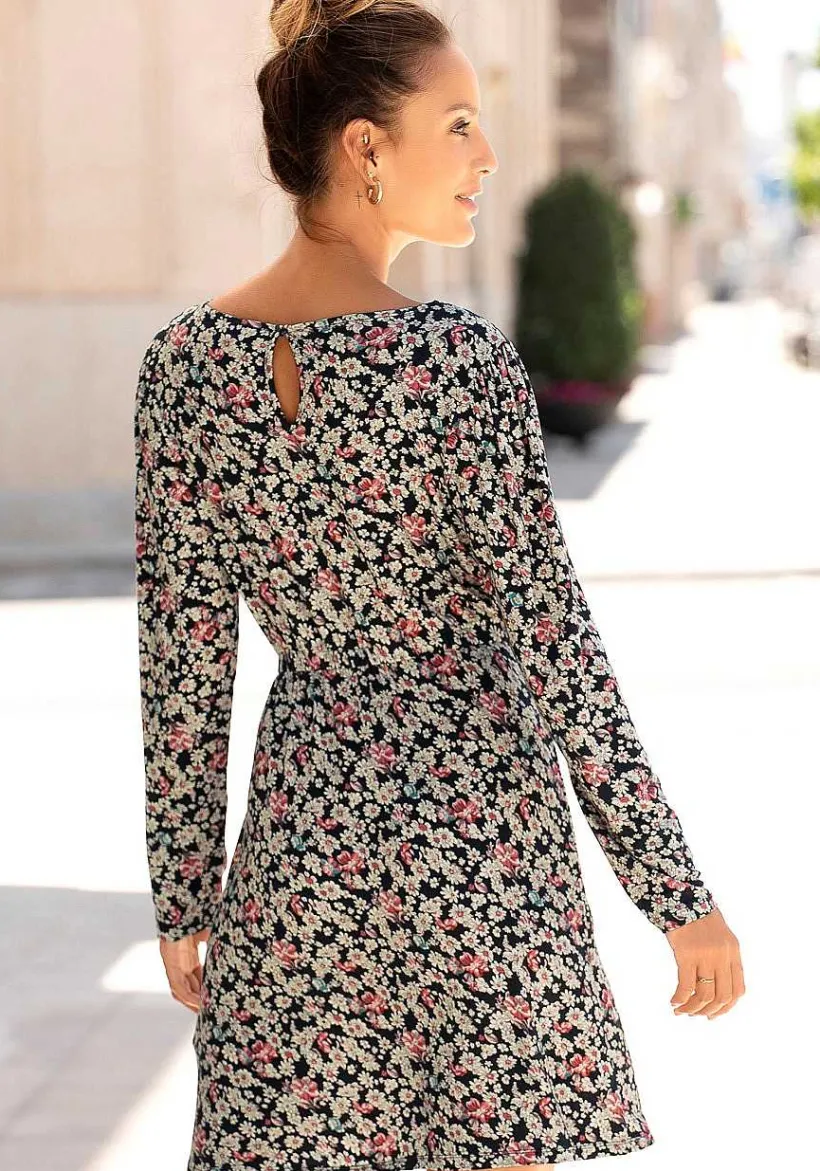 LASCANA Fall Dresses-Floral Long Sleeve Dress