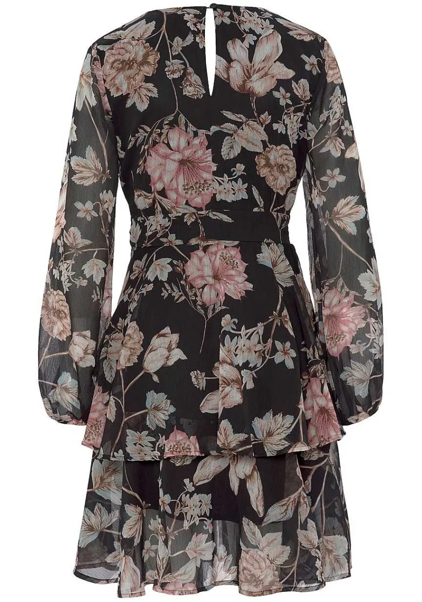 LASCANA Fall Dresses-Floral Long Sleeve Wrap Dress