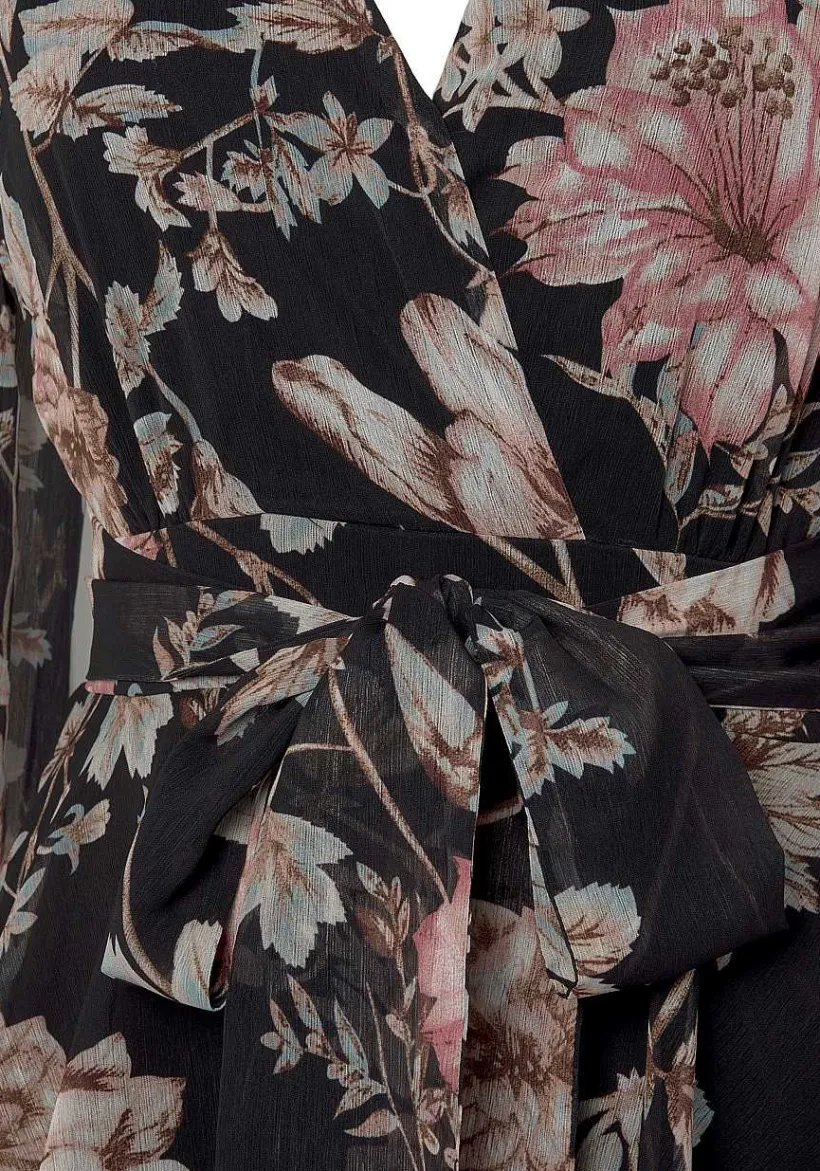 LASCANA Fall Dresses-Floral Long Sleeve Wrap Dress
