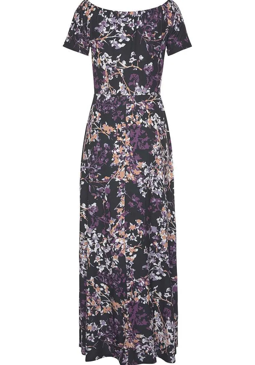 LASCANA Fall Dresses-Floral Off Shoulder Maxi Dress