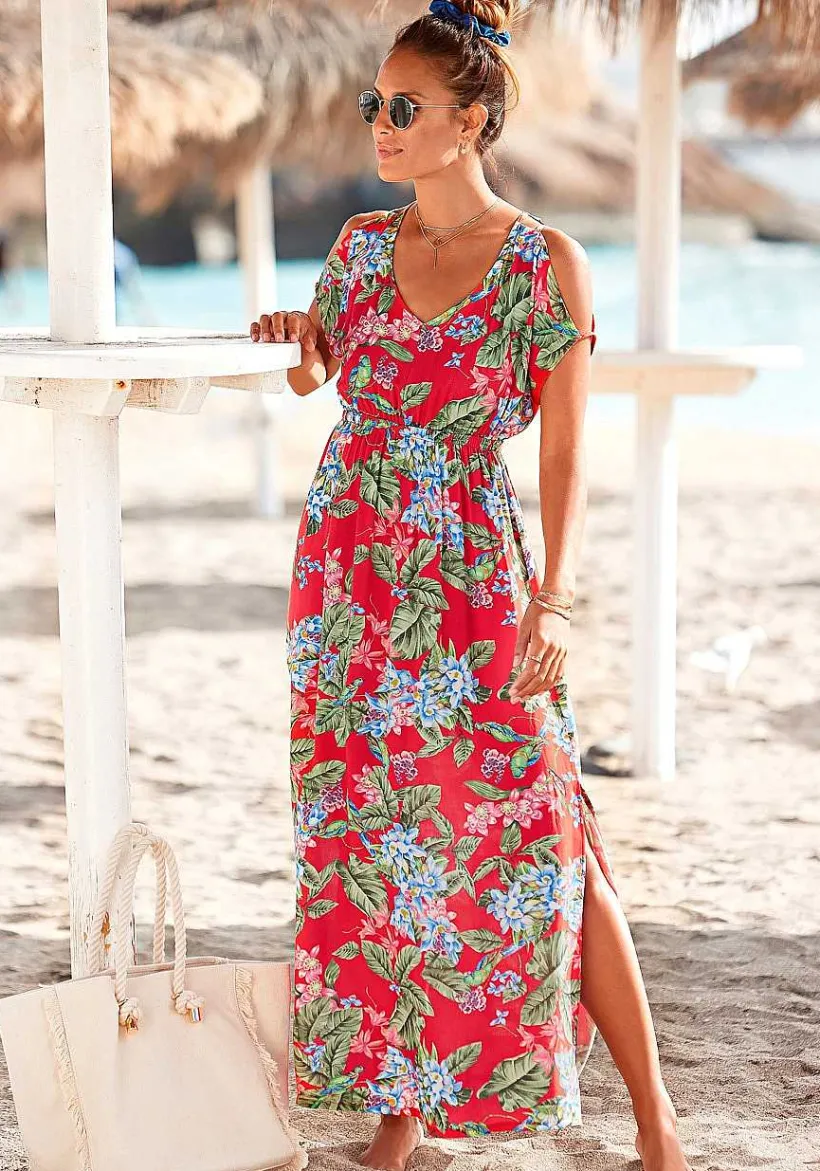 LASCANA Maxi Dresses-Floral Pattern Maxi Dress