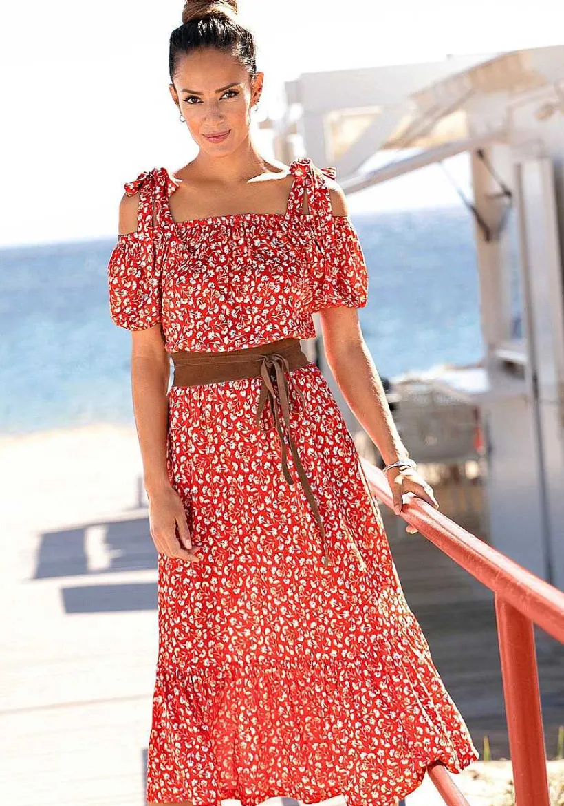 LASCANA Fall Dresses-Floral Pattern Midi Dress