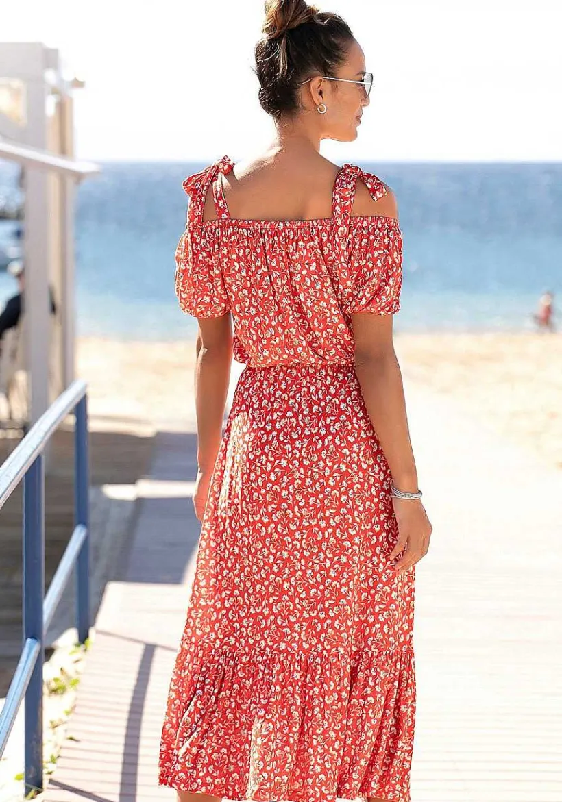 LASCANA Fall Dresses-Floral Pattern Midi Dress