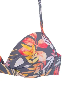 LASCANA Push Up-Floral Pattern Push Up Bikini Top