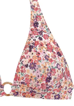 LASCANA Triangle-Floral Pattern Triangle Bikini Top