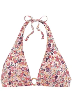 LASCANA Triangle-Floral Pattern Triangle Bikini Top