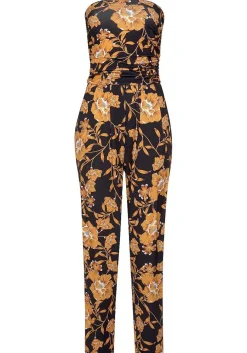 LASCANA Jumpsuits-Floral Print Bandeau Style Jumpsuit