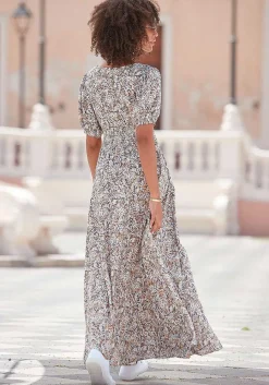 LASCANA Maxi Dresses-Floral Print Maxi Dress