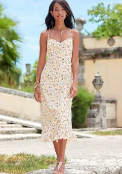 LASCANA Midi Dresses-Floral Print Slip Dress
