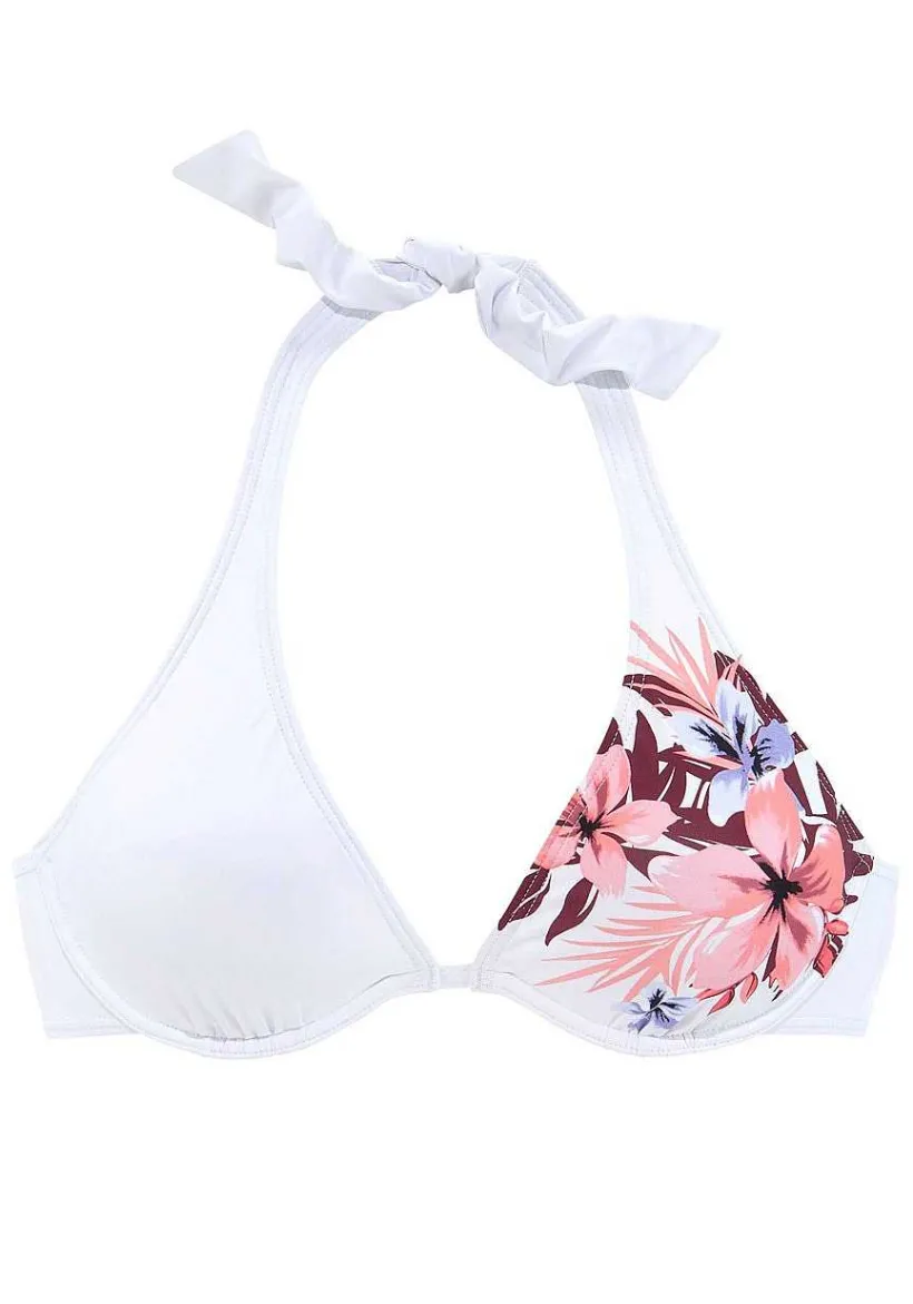 LASCANA Underwire-Floral Print Underwire Bikini Top