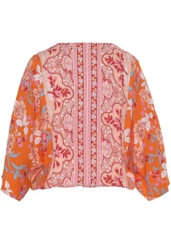 LASCANA Blouses-Floral Print Wrap Blouse