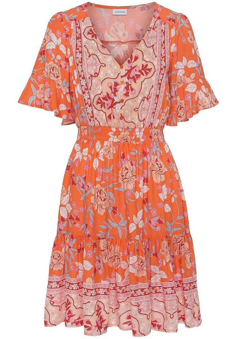 LASCANA Sundresses-Floral Short Sleeve Dress