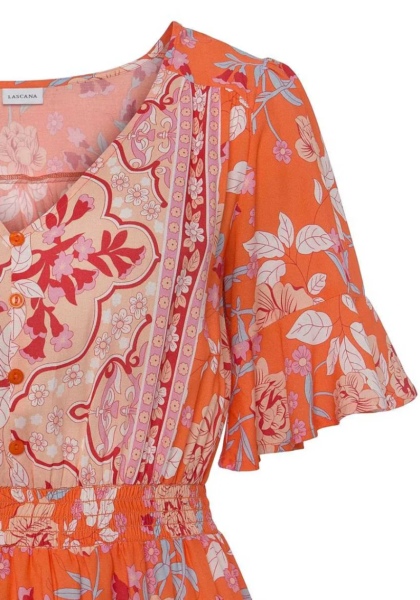 LASCANA Sundresses-Floral Short Sleeve Dress