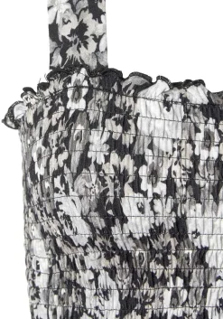 LASCANA Sleeveless Tops-Floral Smocked Top