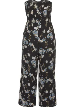 LASCANA Jumpsuits-Floral Strapless Culotte Jumpsuit