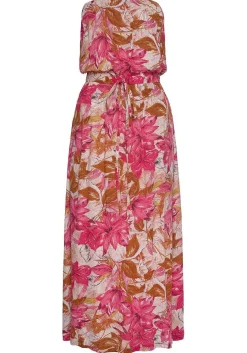 LASCANA Maxi Dresses-Floral Strapless Maxi Dress