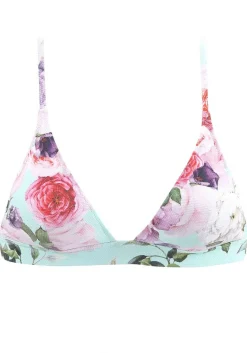 LASCANA Triangle-Floral Textured Triangle Bikini Top