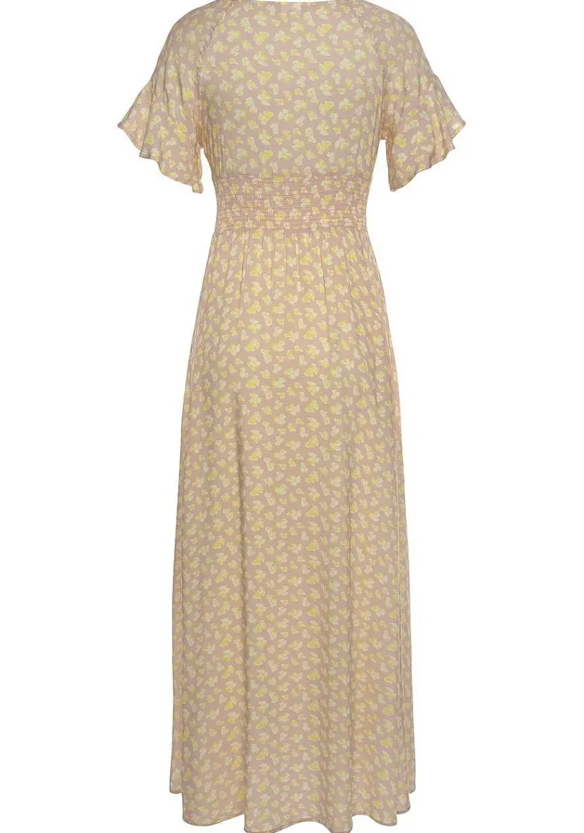LASCANA Fall Dresses-Floral V-Neck Dress