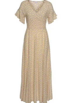 LASCANA Fall Dresses-Floral V-Neck Dress