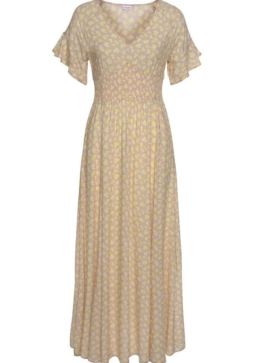 LASCANA Fall Dresses-Floral V-Neck Dress