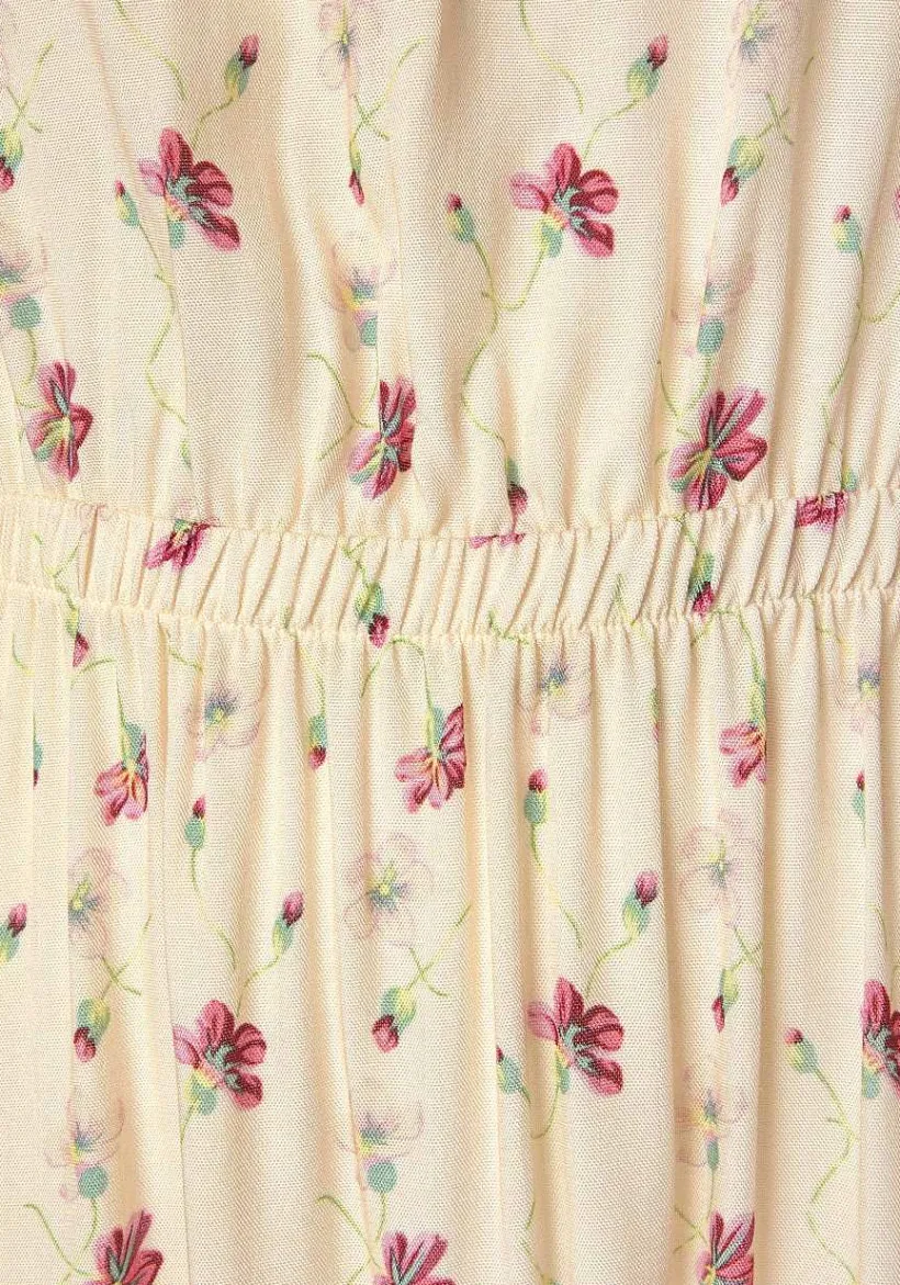 LASCANA Maxi Dresses-Floral V-Neck Maxi Dress