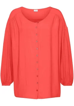 LASCANA Blouses-Flowy Button Up Blouse