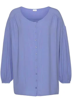 LASCANA Blouses-Flowy Button Up Blouse