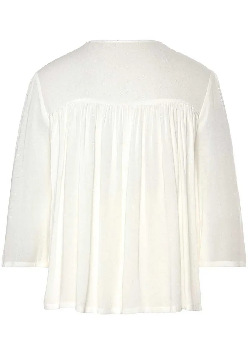 LASCANA Blouses-Flowy Embroidered Blouse