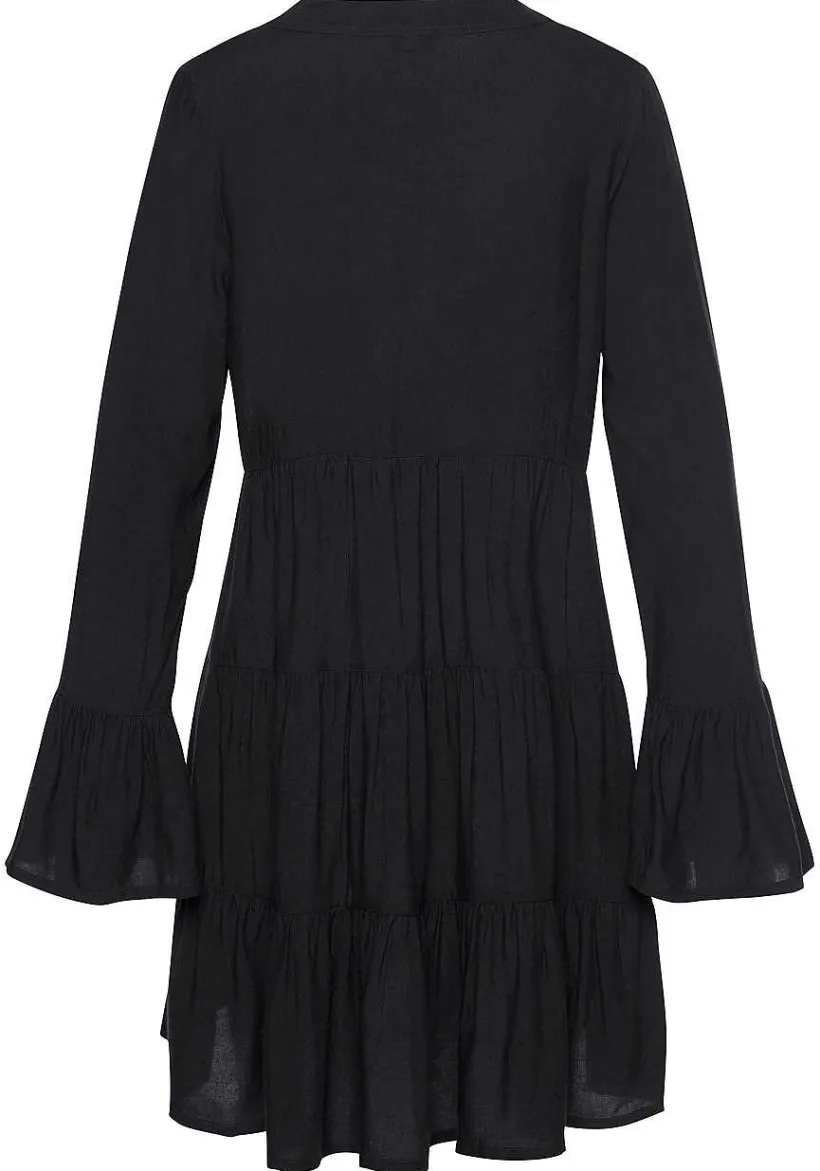 LASCANA Fall Dresses-Flowy Flared Sleeve Dress