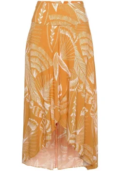 LASCANA Skirts-Flowy Patterned Maxi Skirt