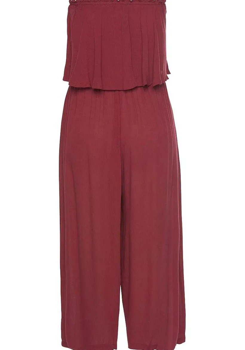 LASCANA Jumpsuits-Flowy Strapless Culotte Jumpsuit