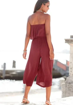 LASCANA Jumpsuits-Flowy Strapless Culotte Jumpsuit