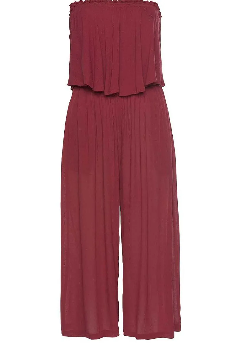 LASCANA Jumpsuits-Flowy Strapless Culotte Jumpsuit