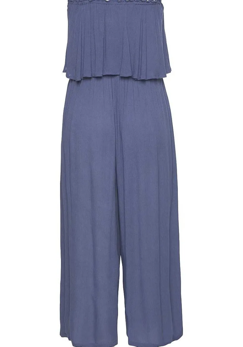 LASCANA Jumpsuits-Flowy Strapless Culotte Jumpsuit