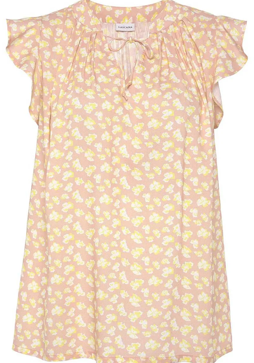 LASCANA Blouses-Flutter Sleeve V-Neck Blouse