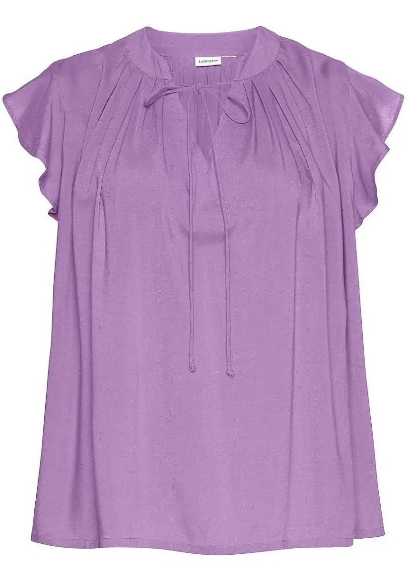 LASCANA Blouses-Flutter Sleeve V-Neck Blouse