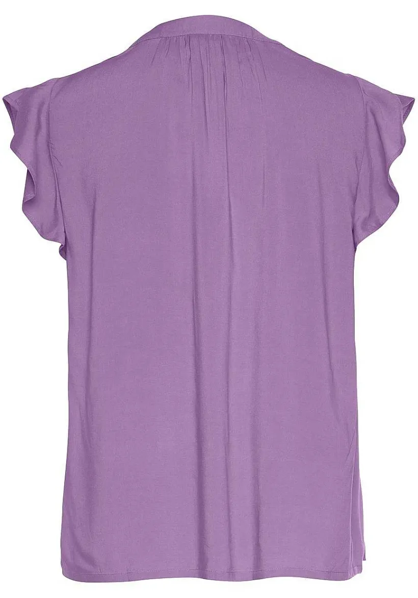 LASCANA Blouses-Flutter Sleeve V-Neck Blouse