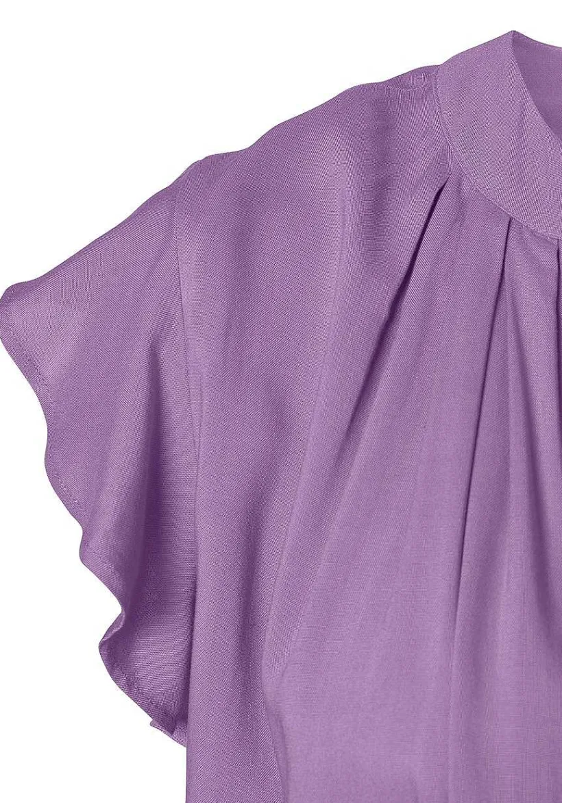 LASCANA Blouses-Flutter Sleeve V-Neck Blouse