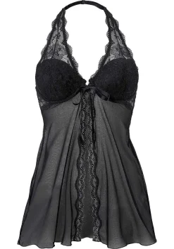 LASCANA Babydolls & Negligees-Front Closure Lace Negligee