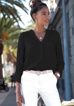 LASCANA Blouses-Front Pocket Blouse