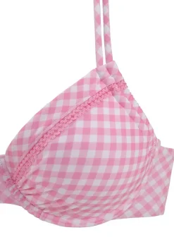 LASCANA Underwire-Gingham Underwire Bikini Top