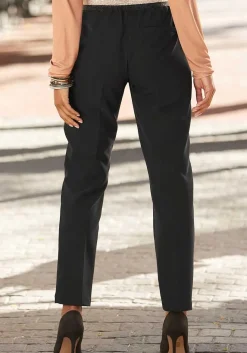 LASCANA Pants-Glitter Waistband Pants