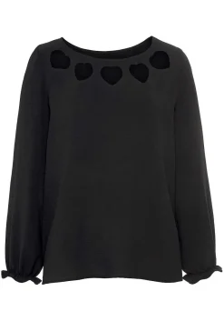 LASCANA Blouses-Heart Cut Out Blouse