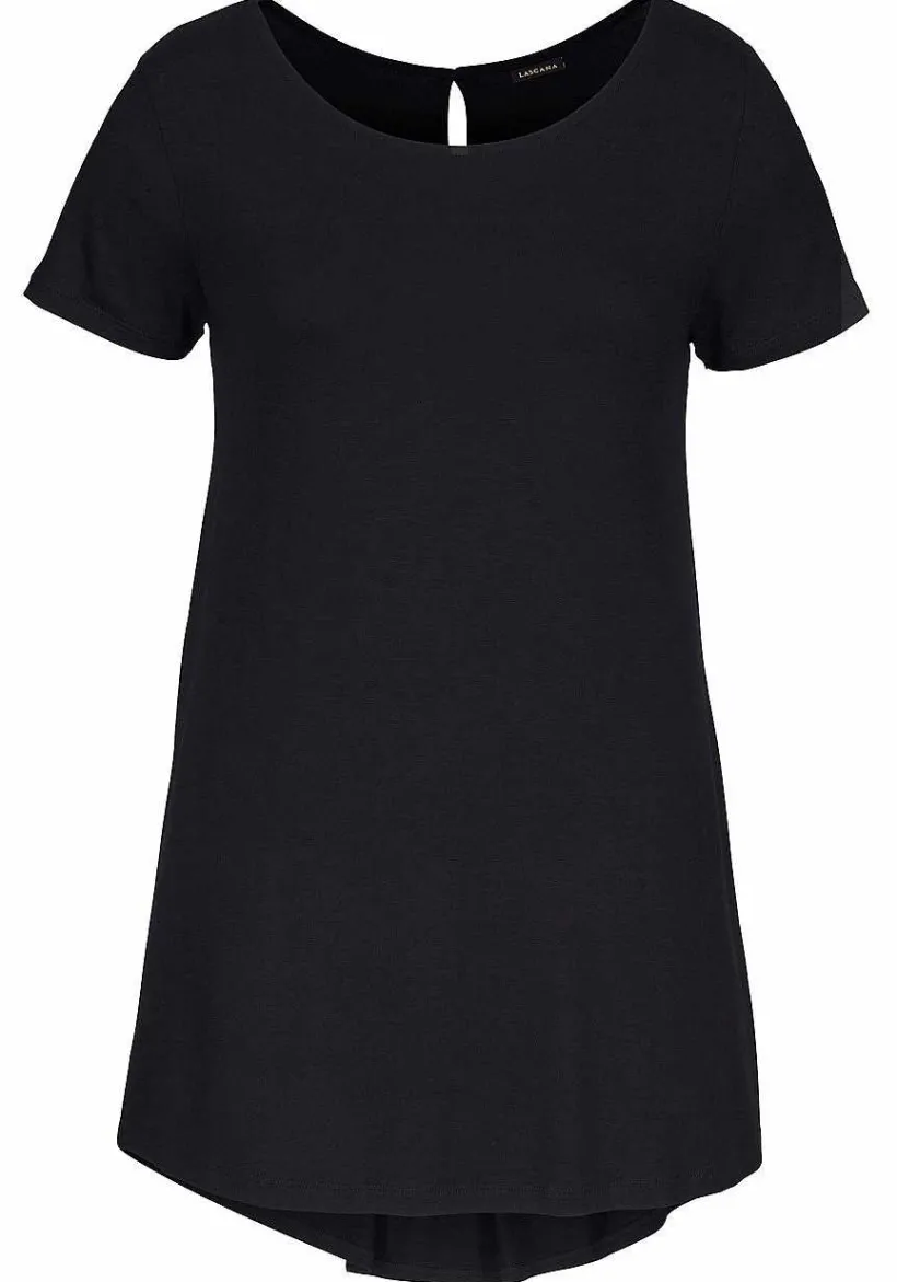 LASCANA Short Sleeve Tops-High Low Top