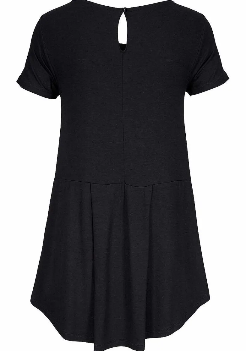 LASCANA Short Sleeve Tops-High Low Top