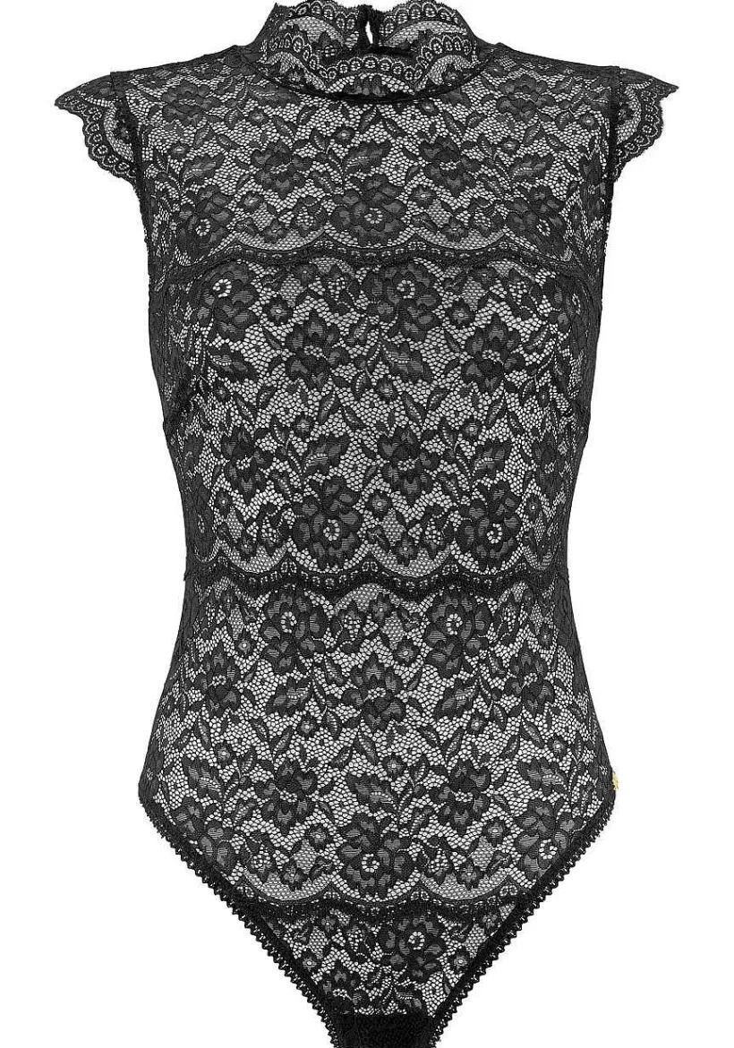 LASCANA Teddies & Corsets-High Neck Lace Teddy