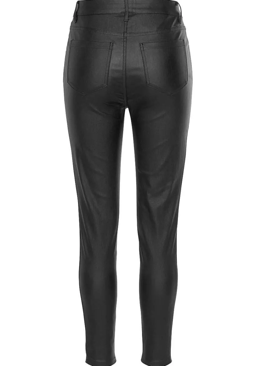 LASCANA Pants-High Rise Faux Leather Pants