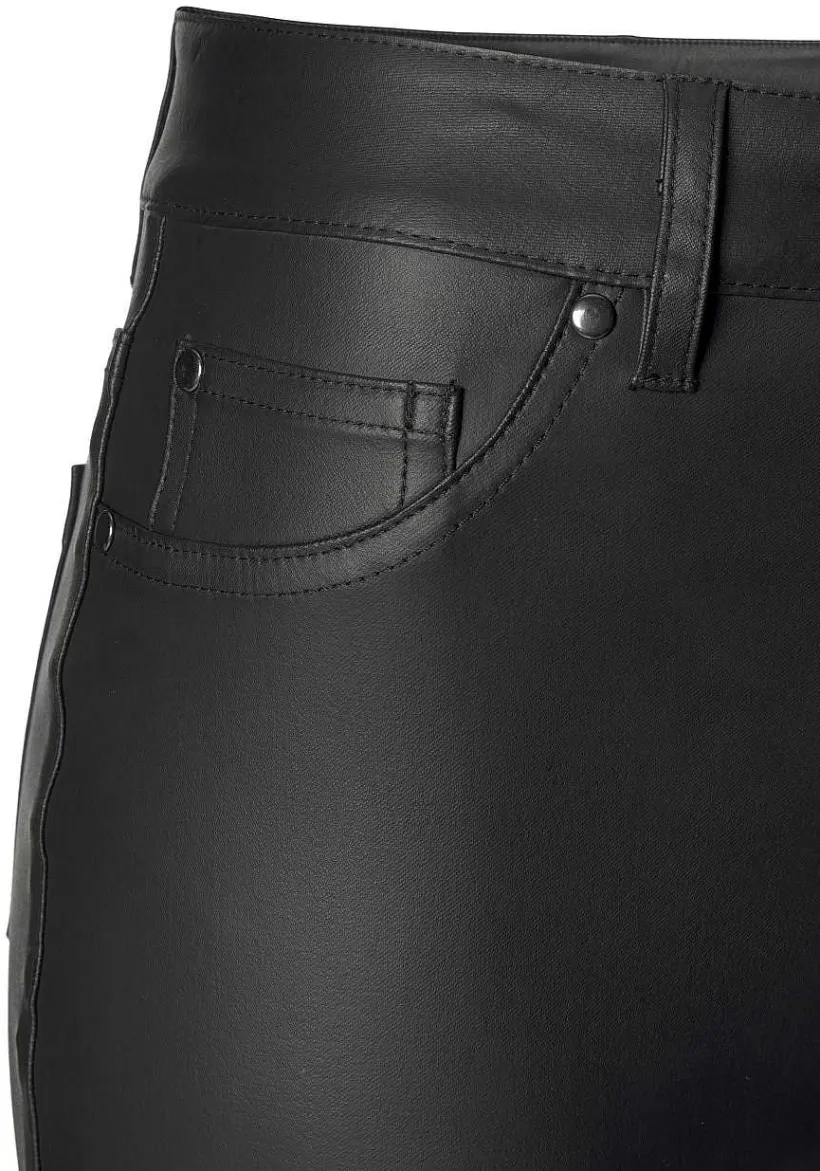 LASCANA Pants-High Rise Faux Leather Pants