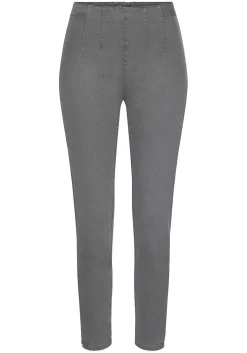 LASCANA Pants-High Waisted Zip Detail Jeggings