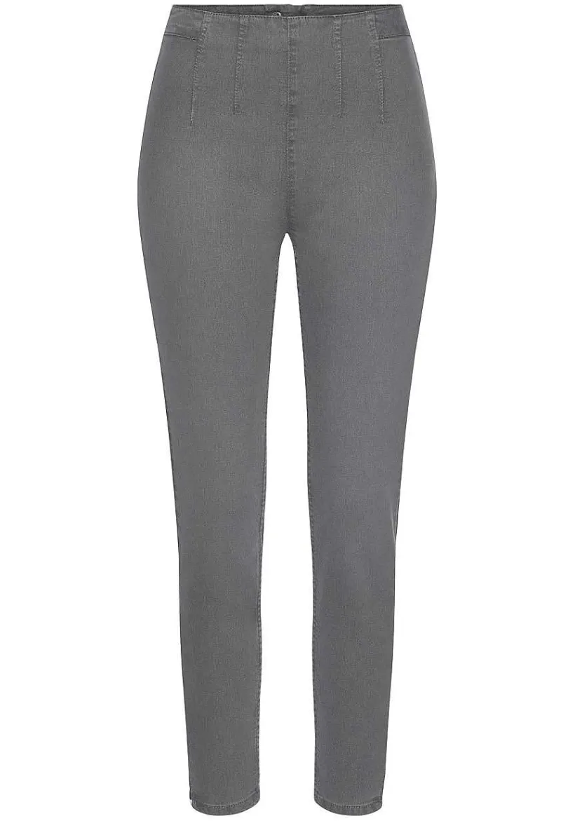 LASCANA Pants-High Waisted Zip Detail Jeggings